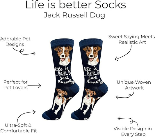 E&S Pets Pet Lover Socks - Dog & Cat Socks - Unisex Novelty Gifts