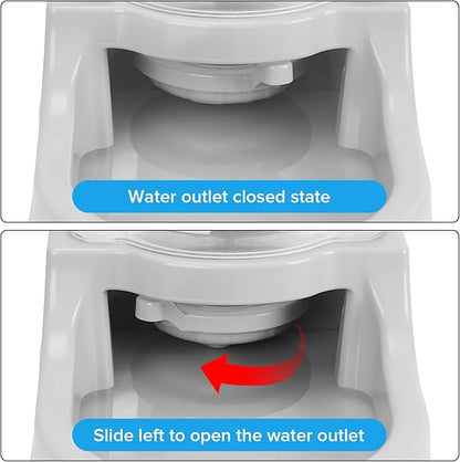 Kenond 2.5 Gallon Automatic Dog Water Dispenser, Gravity Water Bowl for Dogs, 9.5L Large Dog Water Bowl Dispenser, Suitable for Indoor/Outdoor Pet Dogs