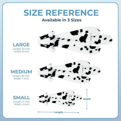 Best Pet Supplies Squeaky Dog Toys with Soft Durable Fabric for Small, Medium and Large Pets Interactive Toy for Indoor Play, Supports Active Biting and Play - Cow, Monkey, Medium