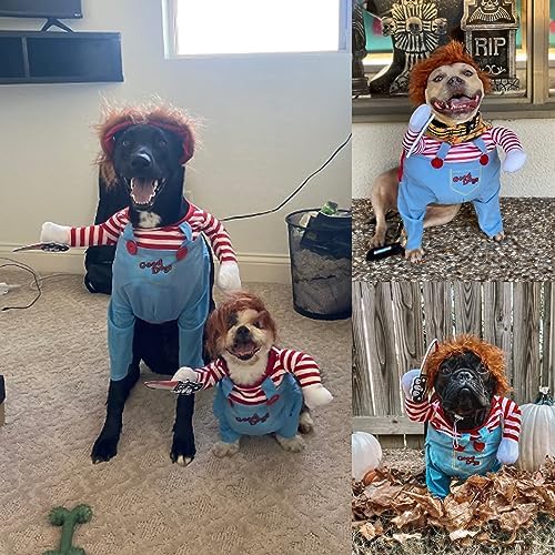 Pet Halloween Costume, Dog Funny Costume Halloween Cosplay Outfits Cute Clothes Adjustable Party Dress Up Apparel Accessories for Small Medium Large Dogs(X-Large) - Image 5