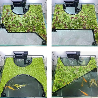 Floating Plant Corral for Aquarium, Fish Tank Accessories to Separate Floating Plants, Automatically Adjusts Height with Water Level, Suitable for All Floating Plants and All Aquariums (Style 3)