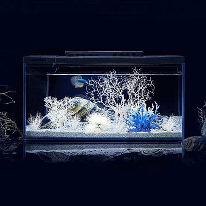 BEGONDIS 8 Pack Artificial Coral Ornament, Aquarium Plasitc Water Plants for Fish Tank Decorations