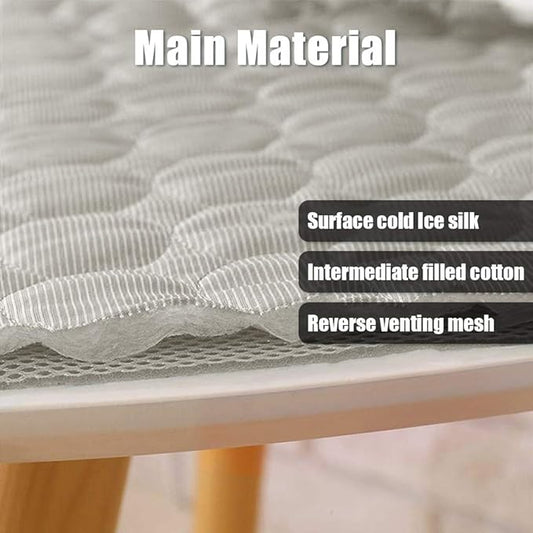 Washable Dog Cooling Mat Ice Silk Cooling Mat for Dogs Pet Self Cooling Pad Blanket Dog Cooling Pad for Indoor & Outdoor Car Seats (Grey, 40x28 in)