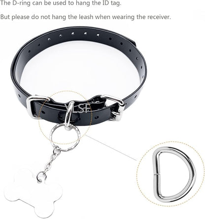 Dog Collar Strap for Most of Electronic Training Shock Collar Receivers-Adjustable Durable Waterproof Odorless 3/4 Inch Collar Replacement for Barking Fence-Pet TPU Collar Strap