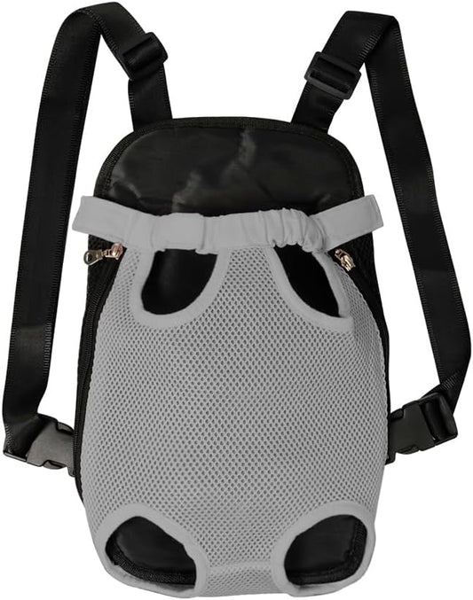 FEimaX Dog Carrier Backpack Pet Legs Out Front Cat Travel Bag, Adjustable Puppy Backpacks Carriers Hands-Free for Small Medium Dogs Cats Hiking Traveling Camping Daily Walking