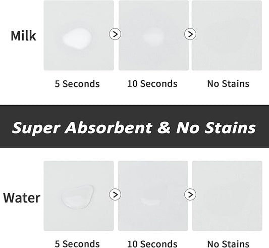 Dog Food Mat - Absorbent Cat Mat for Food and Water, No Stains Pet Feeding Bowl Mat, Easy to Clean Pet Placemats, Quick Dry Dog Water Dispenser Mat for Messy Drinkers | Paw Light Grey 18"x 28"