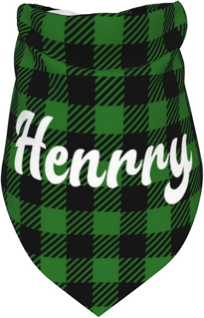 Custom Pet Scarf Personalized Dog Bandana with Name Personalized Add Your Text Bibs Triangle Head Scarfs Gift for Small Medium Large Dogs Cats Baby Puppy Pets Accessories