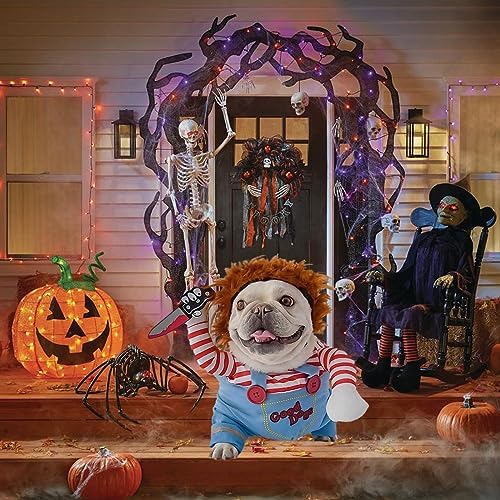 Pet Halloween Costume, Dog Funny Costume Halloween Cosplay Outfits Cute Clothes Adjustable Party Dress Up Apparel Accessories for Small Medium Large Dogs(X-Large) - Image 3