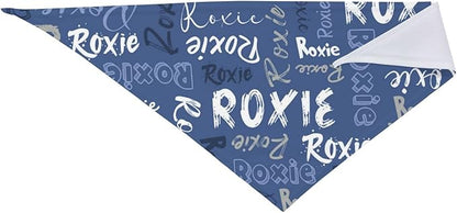 Custom Pet Scarf Personalized Dog Bandana with Name Personalized Add Your Text Bibs Triangle Head Scarfs Gift for Small Medium Large Dogs Cats Baby Puppy Pets Accessories