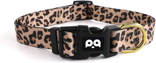 QQPETS Adjustable Soft Dog Collar: Print Flower Pink Multicolor Cute Patterns for XS Small Medium Large Pet Girl Boy Puppy Walking Running Training