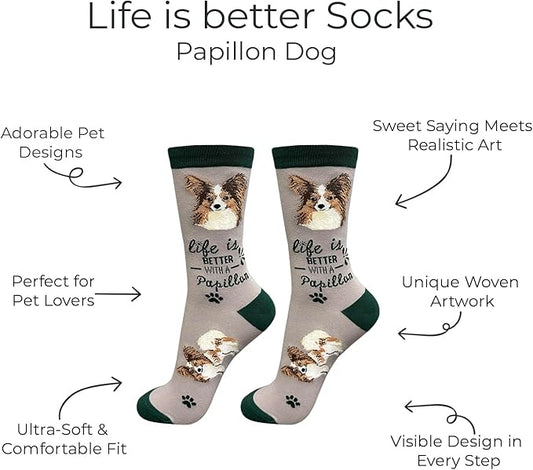 E&S Pets Pet Lover Socks - Dog & Cat Socks - Unisex Novelty Gifts