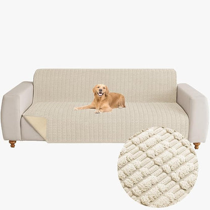 Muamar Dog Bed Cover Sofa Protector,Anti Slip Waterproof Sofa Covers for Living Room Couch Covers,Sofa Mat,Seat Cover,Dog Mat,Pet Pad for Furniture 1 Piece (60x82 inch, Cream White)