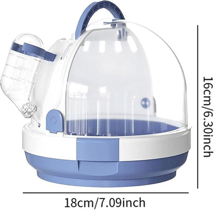 Parrot Travel Cage,Small Animal Carry Case,Breathable Hamster Carrier Cage Bird Cage for Bird Hamster Hedgehog Finches Travel, Blue