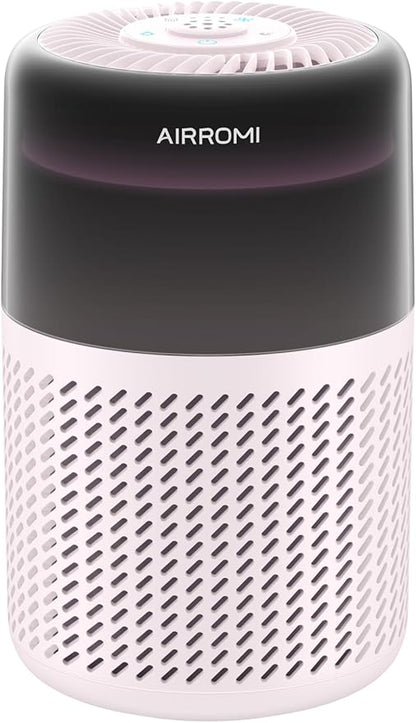 AIRROMI HEPA Air Purifier for Bedroom&Home,Pet Air Purifier for Home Pets,Removes Pet Odor,Cat Litter Smell,Dust,Smoke&Allergies,Quiet Room Air Purifier with Scents,360°Air Cleaner,A2005 Beige