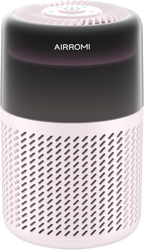 AIRROMI HEPA Air Purifier for Bedroom&Home,Pet Air Purifier for Home Pets,Removes Pet Odor,Cat Litter Smell,Dust,Smoke&Allergies,Quiet Room Air Purifier with Scents,360°Air Cleaner,A2005 Beige