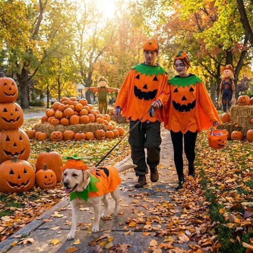 FLAdorepet Halloween Matching Dog and Owner Clothes Pumpkin Costume,XL - Image 3