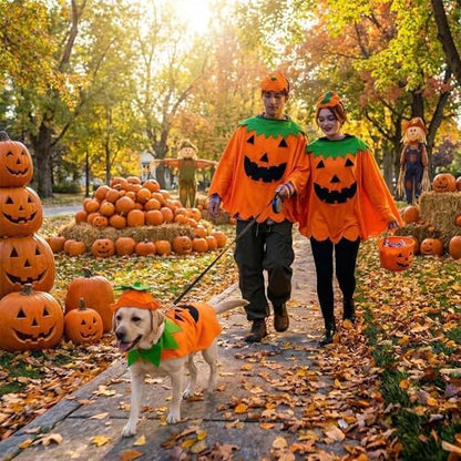 FLAdorepet Halloween Matching Dog and Owner Clothes Pumpkin Costume,XL - Image 3