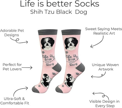 E&S Pets Pet Lover Socks - Dog & Cat Socks - Unisex Novelty Gifts