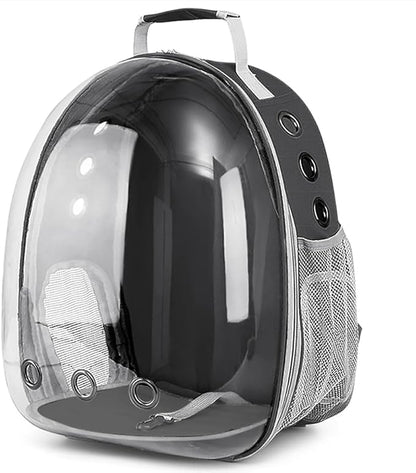 Pet Backpack Carrier,Bubble Backpack Cat Carrier,Pets and Small Dogs,Space Capsule Pet Carrier for Traveling, Walking, Hiking and Outdoor Activities (Black)