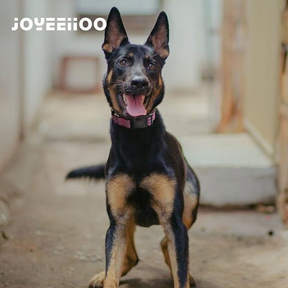 Martingale Dog Collar, Adjustable Nylon Reflective Collar with Buckle No Pull Dog Collar for Small Medium Large Dogs (Pink L)