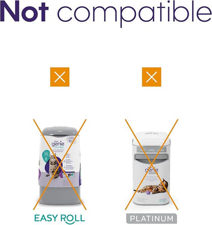 Litter Genie Refill Bags | Standard 3-Pack, 28 total ft | Up to 6 Months of Supply | Ultimate Odor Control Cat Litter Bags
