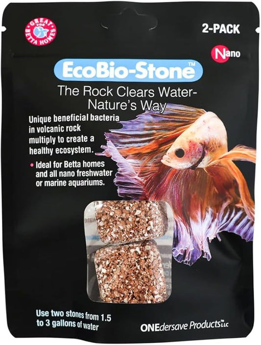 Aquarium Stone for Natural Water Clarification and Odor Removal Featuring Beneficial Bacteria (Nano)