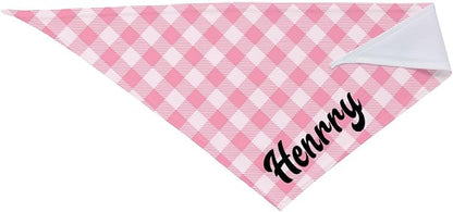 Custom Pet Scarf Personalized Dog Bandana with Name Personalized Add Your Text Bibs Triangle Head Scarfs Gift for Small Medium Large Dogs Cats Baby Puppy Pets Accessories