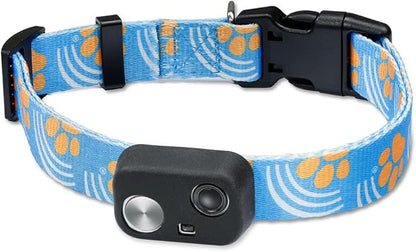 MS-5 Automatic Pet Door Collar, Genuine High Tech Pet Brand Dog Collar for Power Pet Doors - Deluxe Strap (Paw, Large) - DC-PAW-MS5-L
