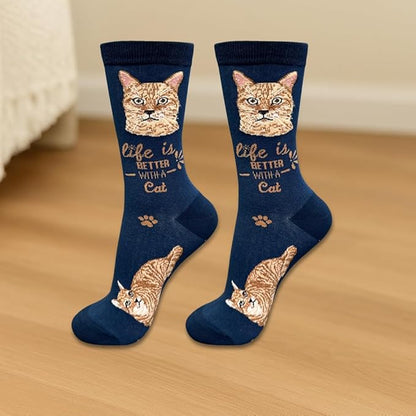 E&S Pets Pet Lover Socks - Dog & Cat Socks - Unisex Novelty Gifts