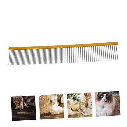 POPETPOP Ergonomic Pet Comb for Dogs Cats Grooming Tool Portable Wear-resistant Material