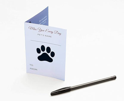 Pawprints Left by You Personalized Pet Memorial Blanket with Heartfelt Sentiment - Comforting Pet Loss/Bereavement Gift
