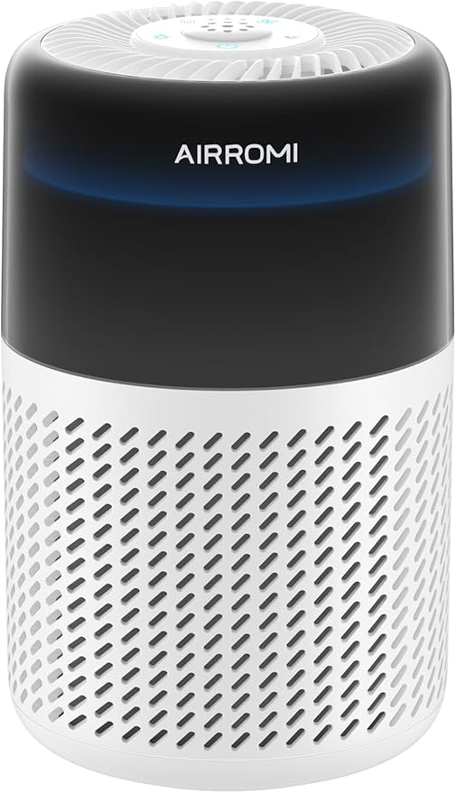 AIRROMI HEPA Air Purifier for Bedroom&Home,Pet Air Purifier for Home Pets,Removes Pet Odor,Cat Litter Smell,Dust,Smoke&Allergies,Quiet Room Air Purifier with Scents,360°Air Cleaner,A2005 White