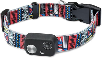 MS-5 Automatic Pet Door Collar, Genuine High Tech Pet Brand Dog Collar for Power Pet Doors - Deluxe Strap (Tribal, Medium) - DC-TBL-MS5-M