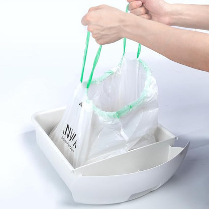 ANWA 120 Count Cat Litter Box Liners for Automatic Cat Litter Box and Litter Box Robot 4/5, Heavy-Duty, Extra Thick, Economy Bulk Pack