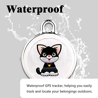 GPS Tracker for Dogs & Cats, No Subscription & No SIM Card, 365-Day Extra Long Battery Life, Real-Time Alerts & Historical Routes, Mini Waterproof Drop-Proof Pet Locator, Compatible with Android & iOS