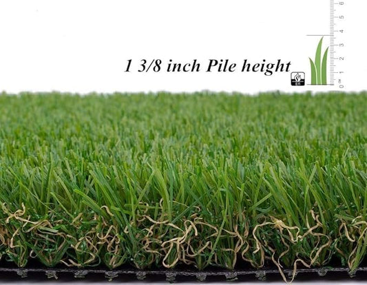 ALTRUISTIC Artificial Grass 10FTX78FT(780 Square Feet), Realistic Fake Grass Deluxe Turf Synthetic Thick Lawn Pet Turf, 1 3/8” Height, Outdoor Decor, Customized