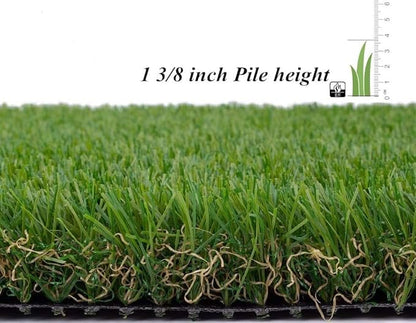 ALTRUISTIC Artificial Grass 7FTX82FT(574 Square Feet), Realistic Fake Grass Deluxe Turf Synthetic Thick Lawn Pet Turf, 1 3/8” Height, Outdoor Decor, Customized
