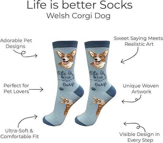 E&S Pets Pet Lover Socks - Dog & Cat Socks - Unisex Novelty Gifts