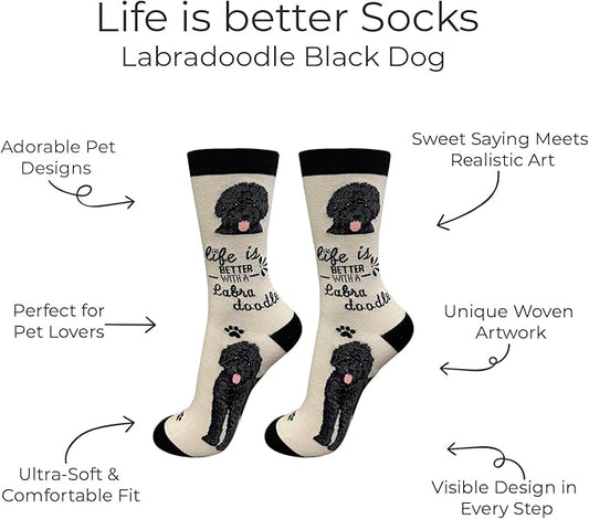 E&S Pets Pet Lover Socks - Dog & Cat Socks - Unisex Novelty Gifts