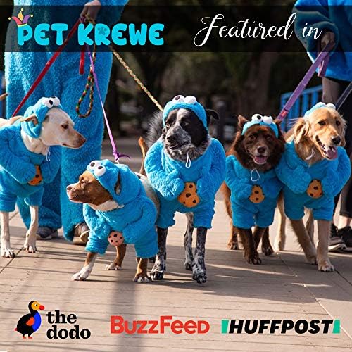 Pet Krewe Unleash The Parade Cookie Monster Dog Costume Sesame Street Pet Costumes for Medium Dogs or Cat Outfit - Perfect for Halloween, Christmas Holiday, Parties, Photoshoots, Gifts for Dog Lovers - Image 3