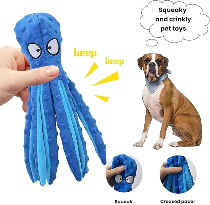 2025 New Upgrade Interactive Chew Pet Toy No Stuffing Bite-Resistant Squeaky Perfect for Puppies, Small and Medium Dogs (2pcs A)