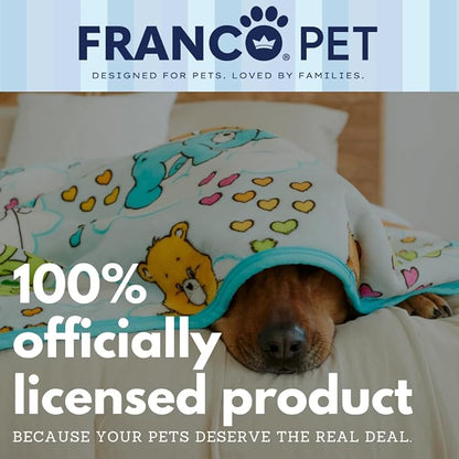 Franco Pet Care Bears XL Oversized Super Soft Cozy Waterproof Sherpa-Backed Blanket Throw for Large Dogs, Couch/Bed/Car, 60x80 (Officially Licensed Product)