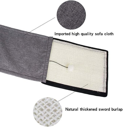 Cat Scratcher Mat Sofa Protector Natural Sisal Cat Scratching Mat Cat Scratch Couch Cover Heavy Duty Couch Guard Easy Installation Scratch Pad for Grinding Claws Protecting Furniture