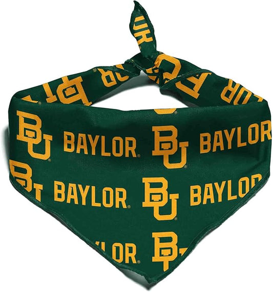 Baylor Bears Officially Licensed Bandana for Dogs and Cats | Fits Pets Great Gift Idea | Easy-to-Tie (Small, 13")