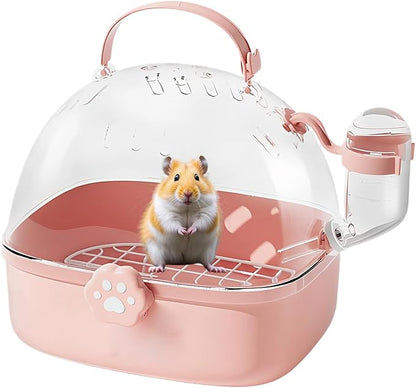 Parrot Carrier - Travel Bird Cage with Water Bottle, Parrot Travel Cage | Breathable Pet Bird Carrying Accessory for Hedgehog Chinchillas Lovebirds Cockatiels Budgies Macaws Parakeet