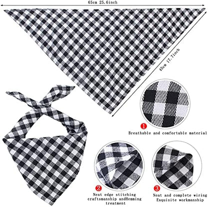 Yewong Pet Cowboy Costume Accessories Dog Cat Pet Size Cowboy Hat and Bandana Scarf West Cowboy Accessories for Puppy Kitten Party Festival and Daily Wearing Set of (Black hat+Black bib) - Image 4