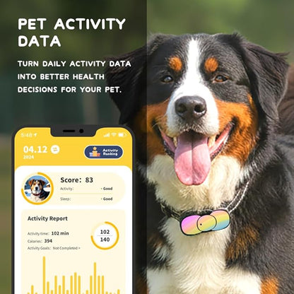 4G Smart GPS Dog Tracker with Real-Time Location, Virtual Fence & Activity Monitoring, Waterproof Long Battery Life, Chew-Resistant Design with 3 Protective Shells, App & Subscription Required