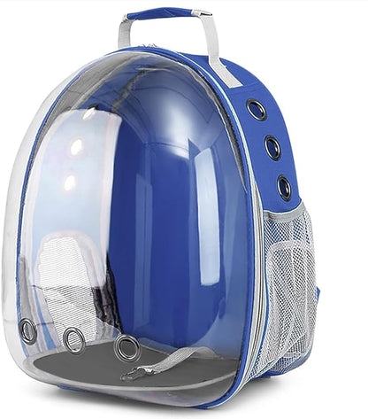 Pet Backpack Carrier,Bubble Backpack Cat Carrier,Pets and Small Dogs,Space Capsule Pet Carrier for Traveling, Walking, Hiking and Outdoor Activities (Blue)