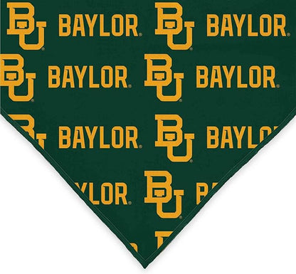 Baylor Bears Officially Licensed Bandana for Dogs and Cats | Fits Pets Great Gift Idea | Easy-to-Tie (Small, 13")