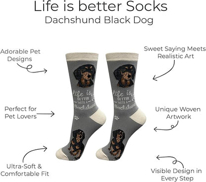 E&S Pets Pet Lover Socks - Dog & Cat Socks - Unisex Novelty Gifts